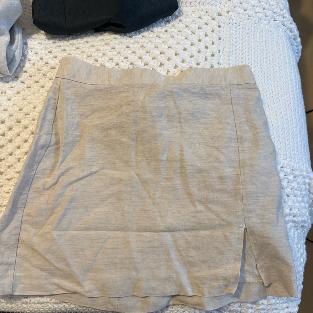 Wilfred Cream Mini Skirt